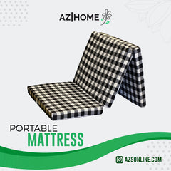 Portable Mattress-White and Black