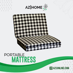 Portable Mattress-White and Black