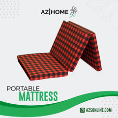 Portable Mattress-Red and Black