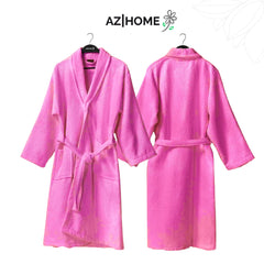 Waffle Bathrobe Pink