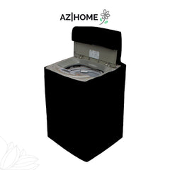 Top Load Black Washing Machine cover