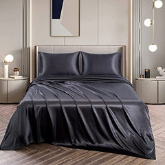 Premium Satin Sheet - Black