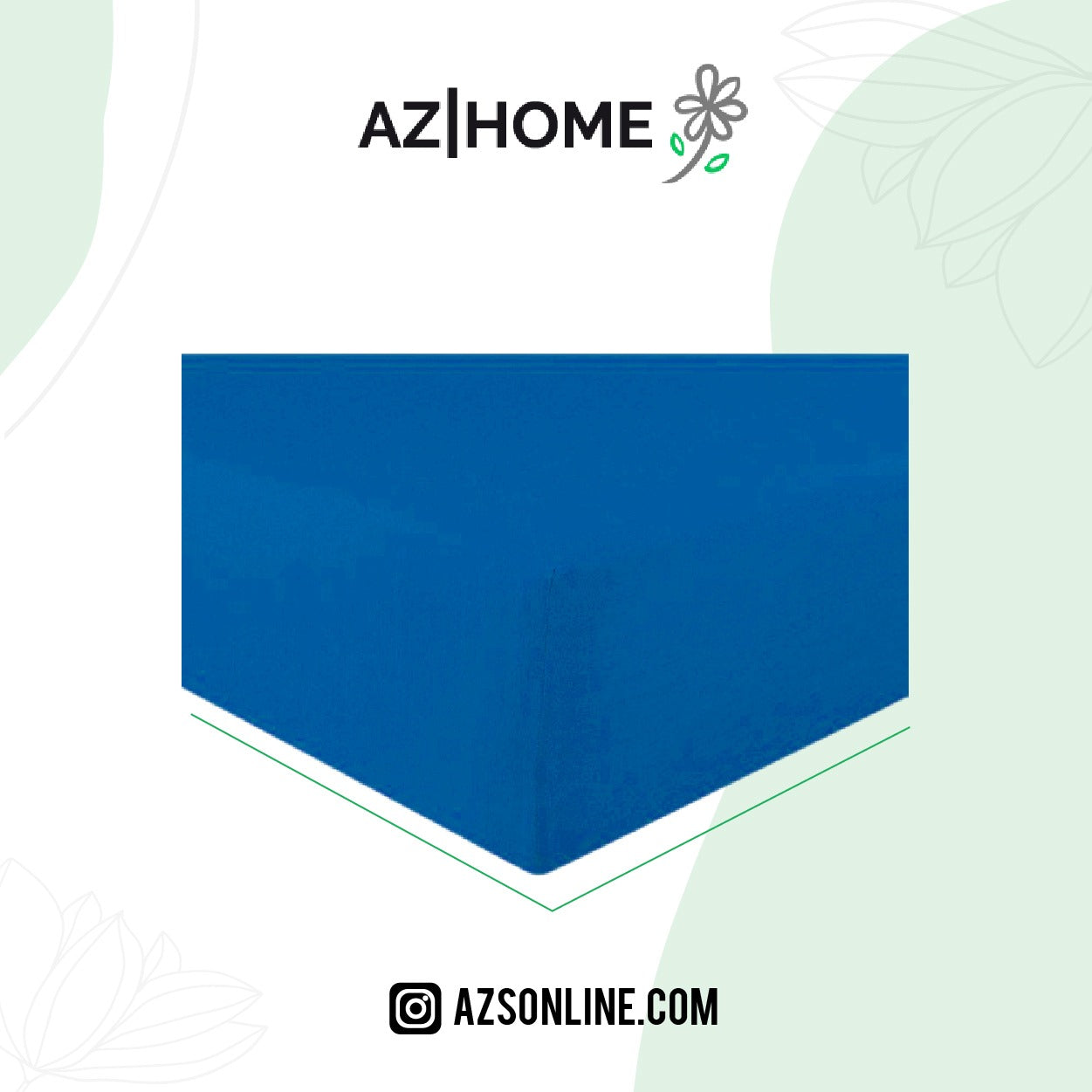 Bed Fitted Sheet Jersey-Blue