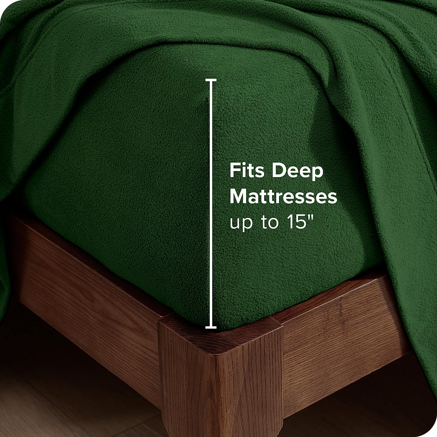 Terry Fitted Sheet - Green