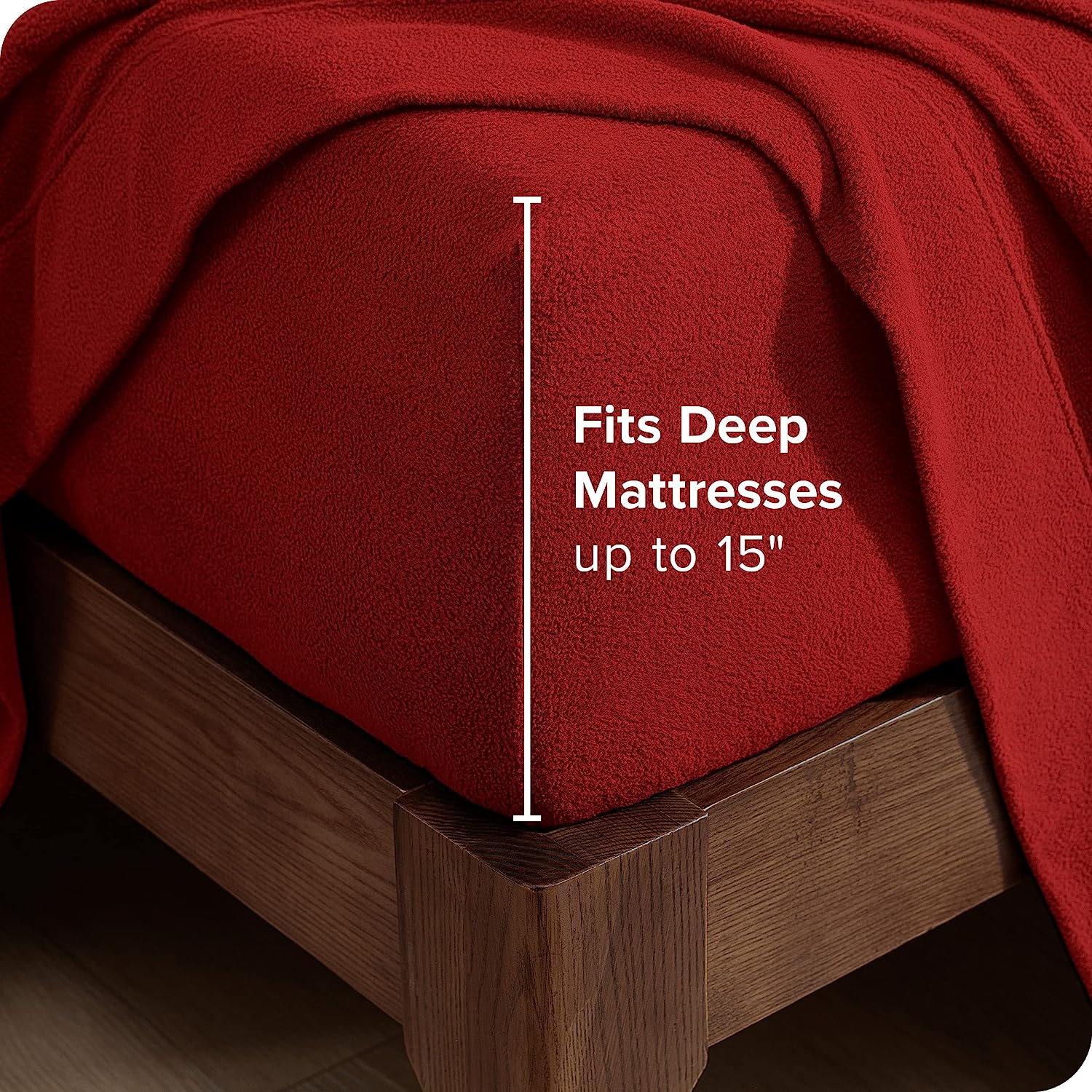 Terry Fitted Sheet - Maroon