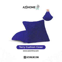 Terry Cushion Cover - Blue