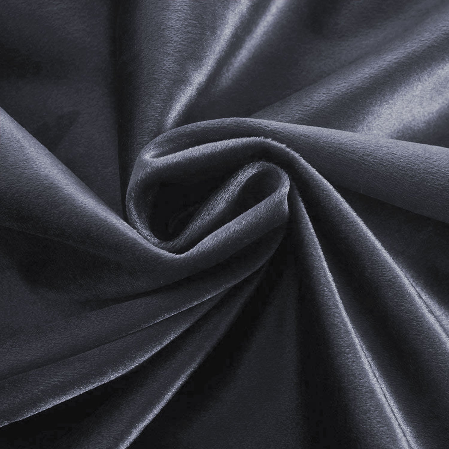 Premium Velvet Curtain - Grey