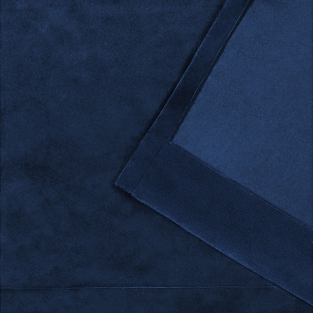 Premium Velvet Curtain - Navy Blue