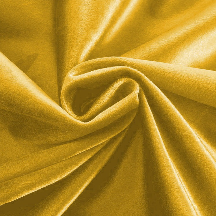 Premium Velvet Curtain - Yellow