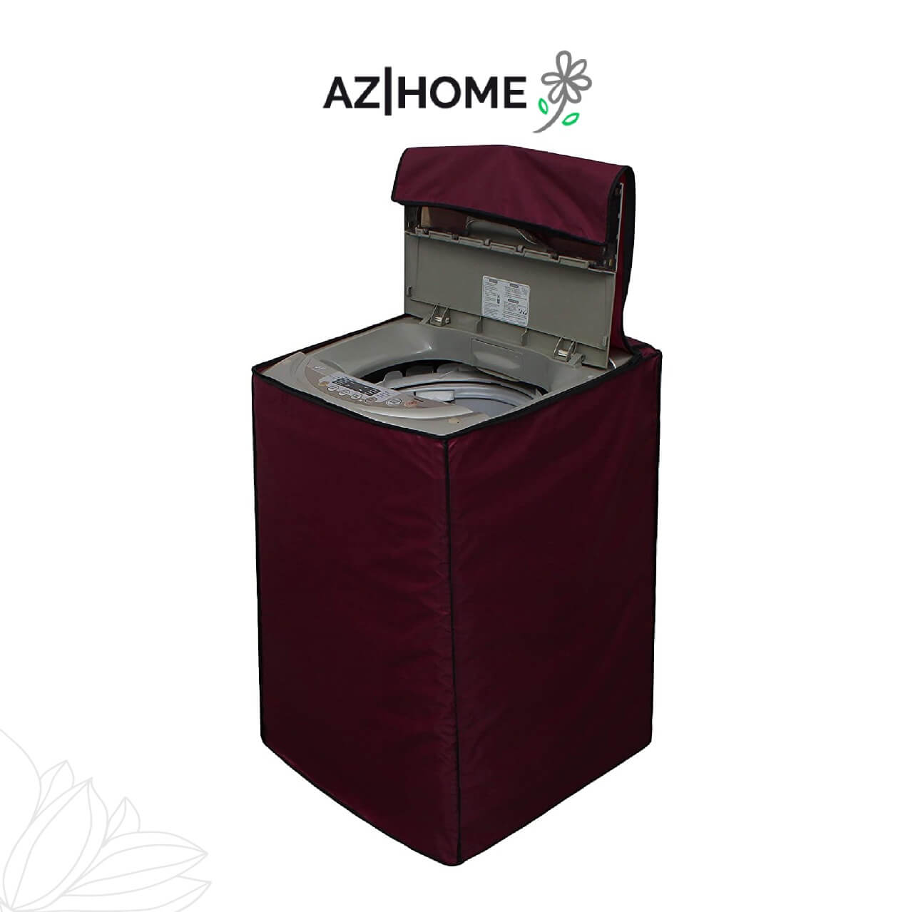 Top Load Maroon Washing Machine cover