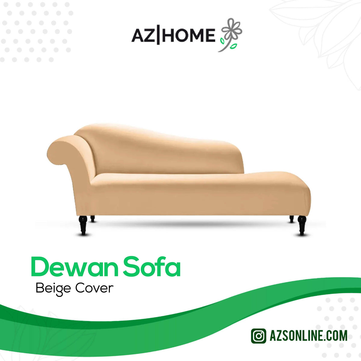 Deewan Sofa Jersey Cover-Beige