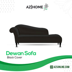 Deewan Sofa Jersey Cover-Black