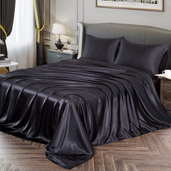 Premium Satin Sheet - Black