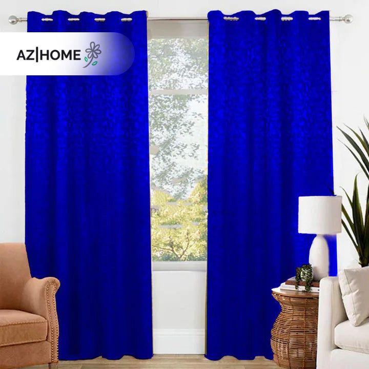 Jacquard Curtains - Blue