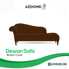 Deewan Sofa Jersey Cover-Brown