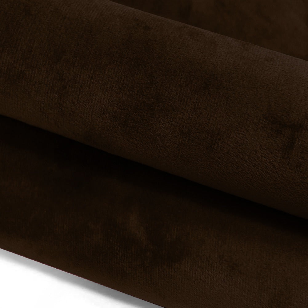 Crushed Velvet Cushion Cover Brown