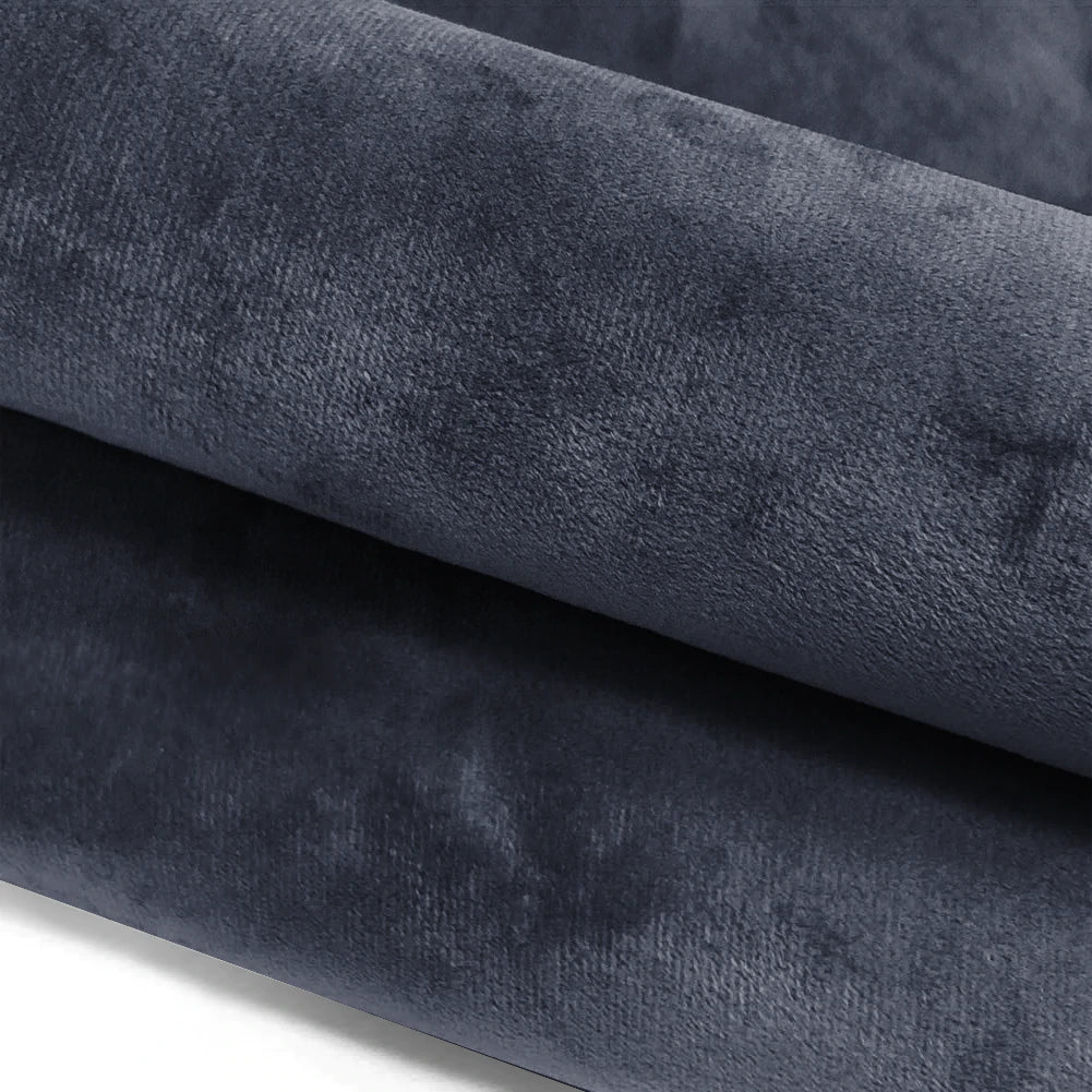 Crushed Velvet Cushion Cover Dark Grey