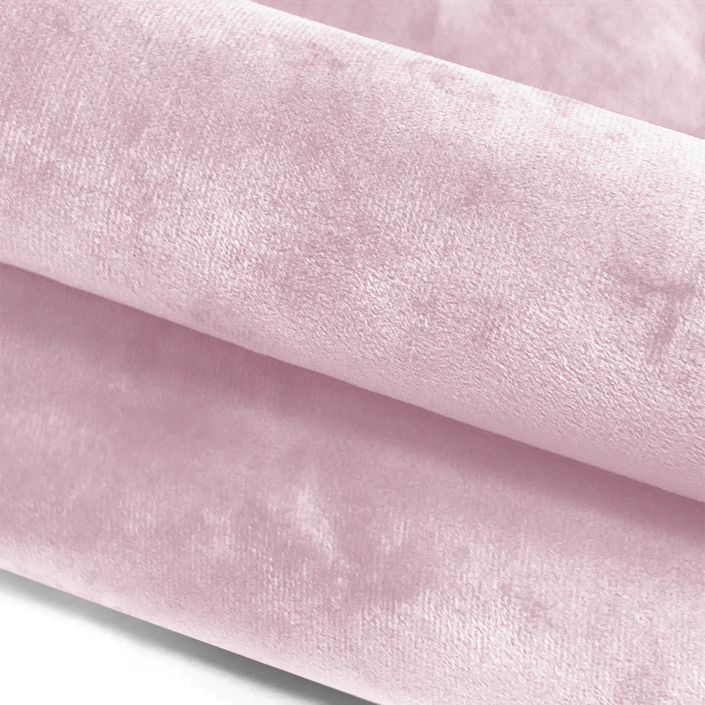 Crushed Velvet Cushion Cover Light Pink