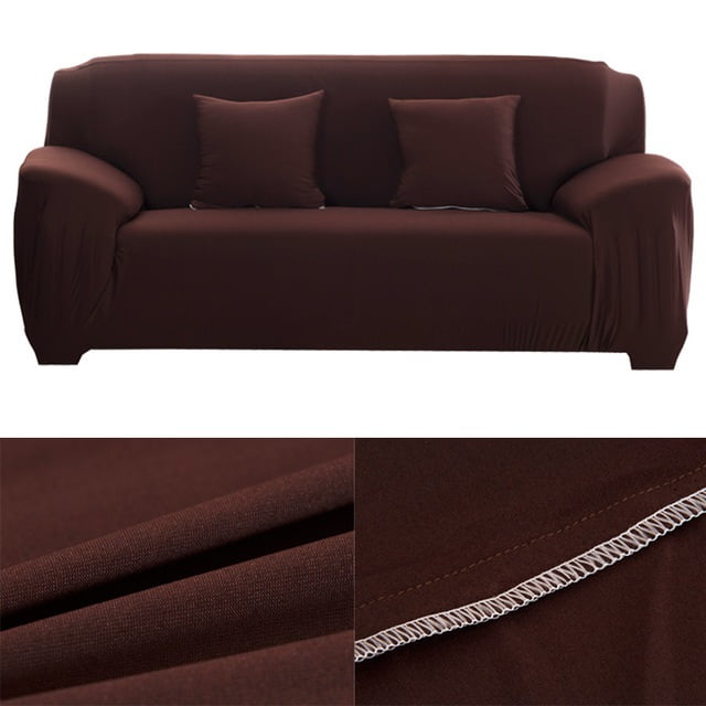 Jersey Sofa Cover-Dark Brown