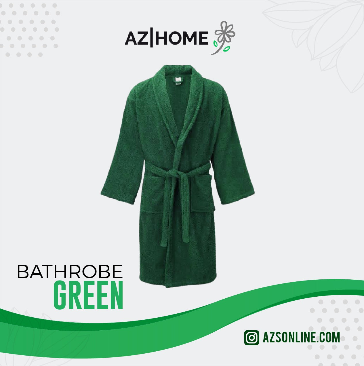 Classic Bathrobe - Green