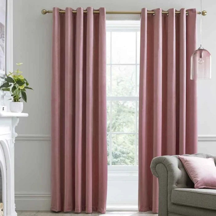 Baby pink curtains deals